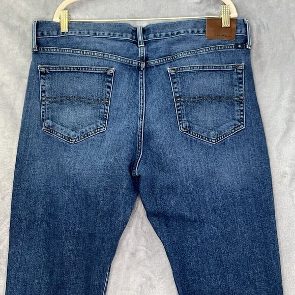 Lucky Brand Mens Size 38x32 Blue Denim 121 Heritage Slim Medium Wash Jeans - Picture 7 of 16